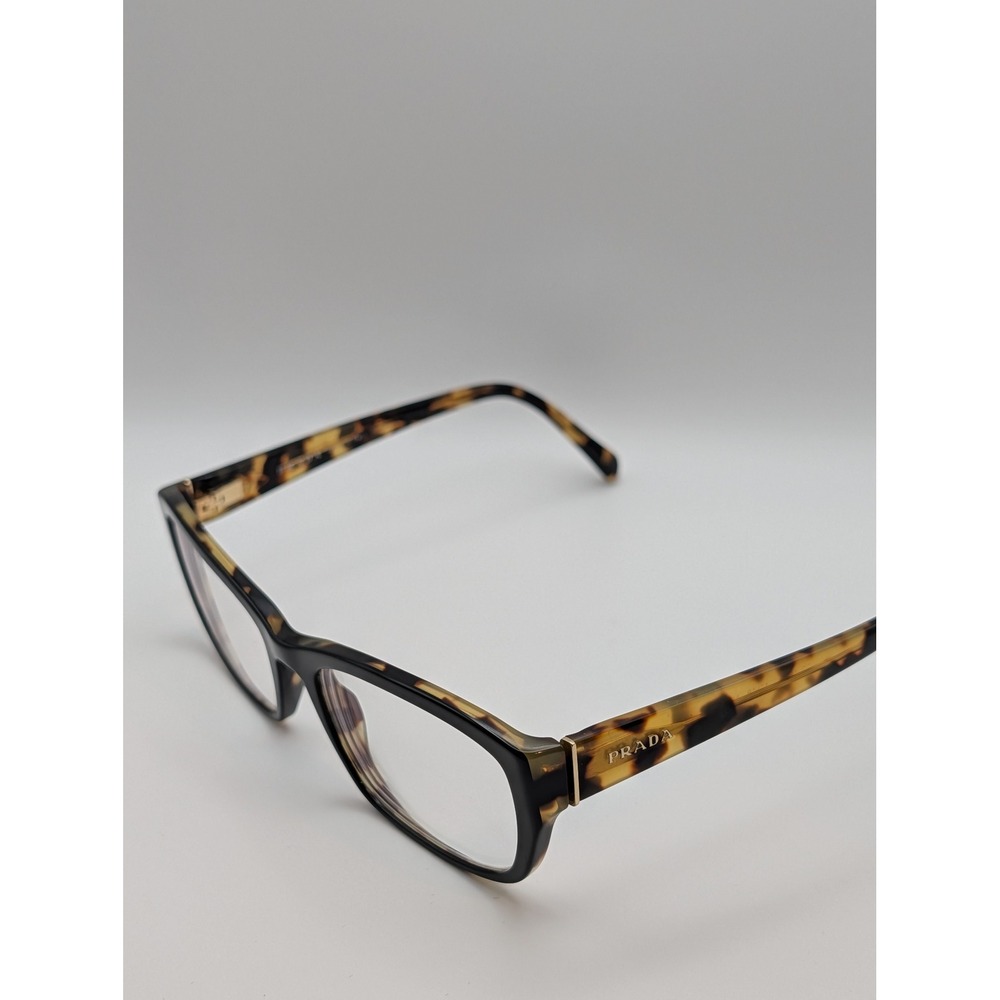Prada Eyeglasses Frames Black Tortoise NAI-101 135 Made in Italy Mens Womens - Picture 3 of 16